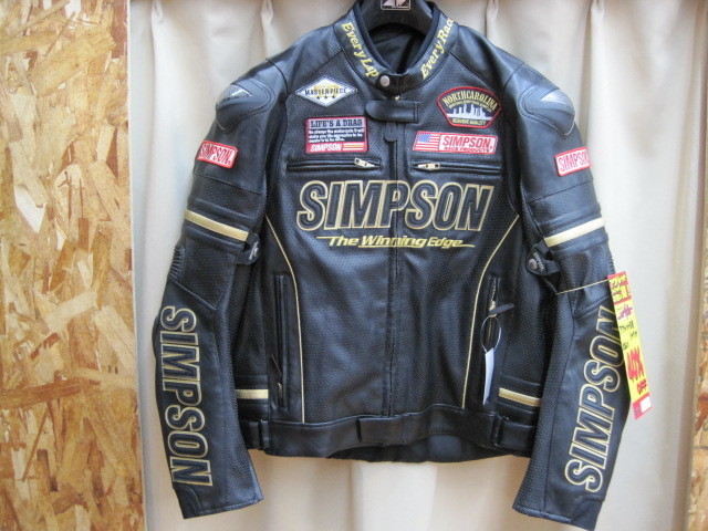 SIMPSON 春夏ジャケット Lサイズ SIMPSON（バイク） セール品 シンプソンジャケット 春夏モデル