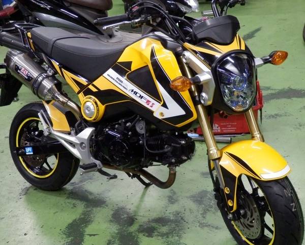 ホンダ GROM【TT93GP】ダンロップ ハイグリップタイヤ交換