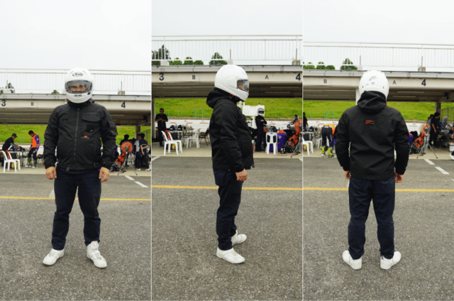 身長170cmの装着イメージ